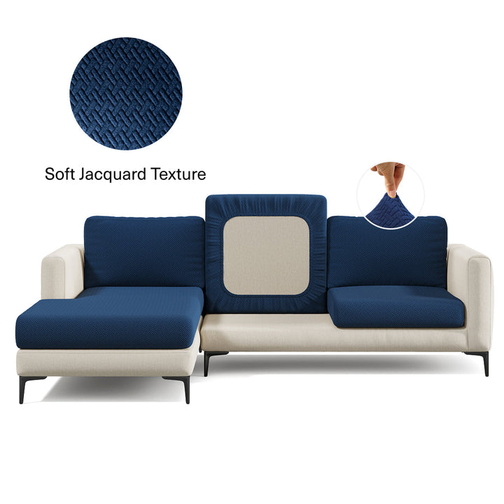 Stretch Sofa Cushion Cover | Classic Jacquard, 11 Colours