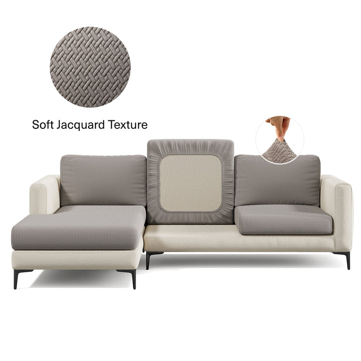 Stretch Sofa Cushion Cover | Classic Jacquard, 11 Colours