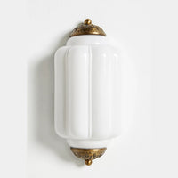 White Glass / Brass