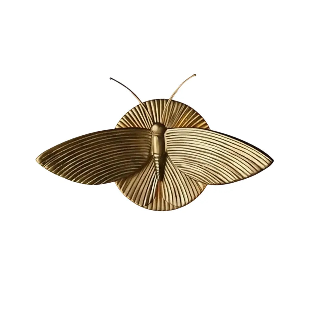 Marlow Vintage Art Deco Moth Resin Wall Sconce