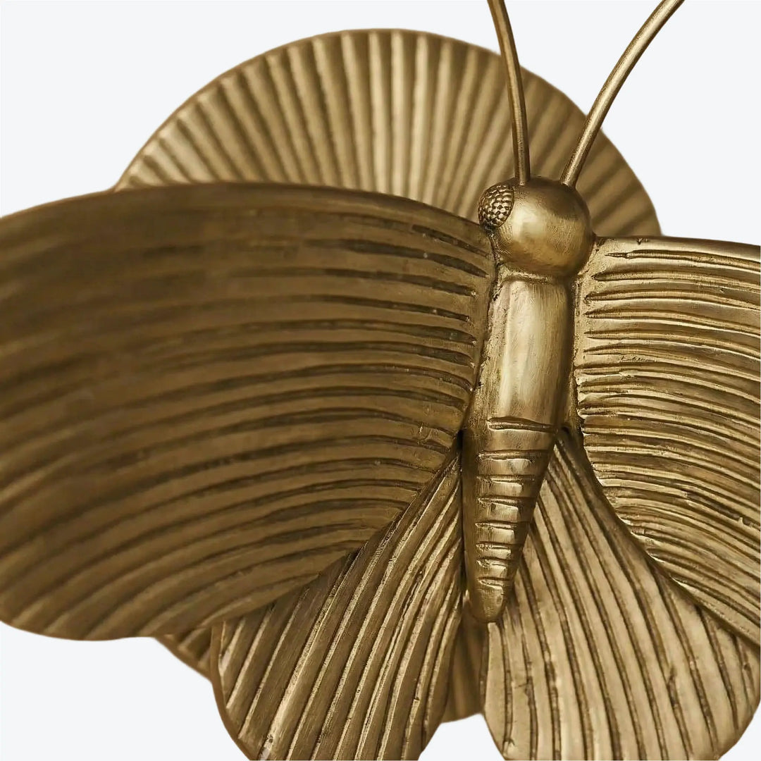 Marlow Vintage Art Deco Moth Resin Wall Sconce
