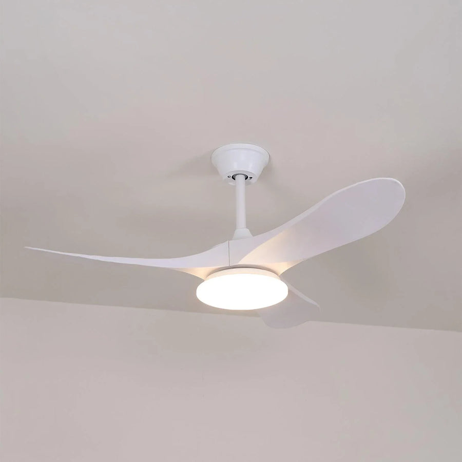 Aveline Modern Wood Ceiling Fan Light-Neutral Decor