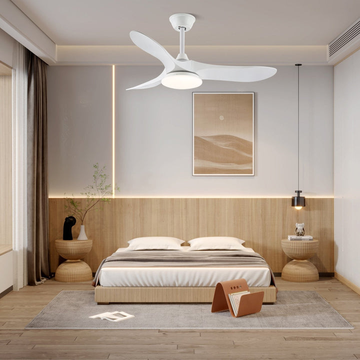 Aveline Modern Wood Ceiling Fan Light-Neutral Decor