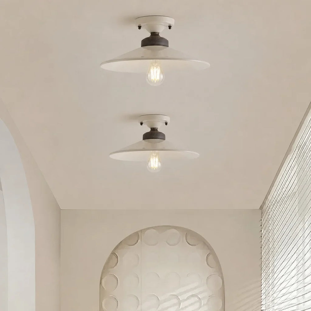 Melora Vintage Metal Tapered Hourglass Colours Ceiling Light