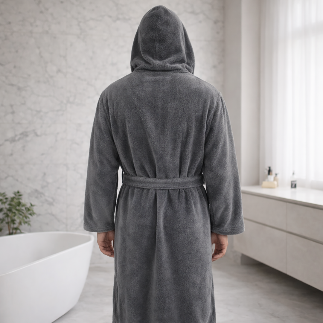 Men Hooded Bathrobe image 3