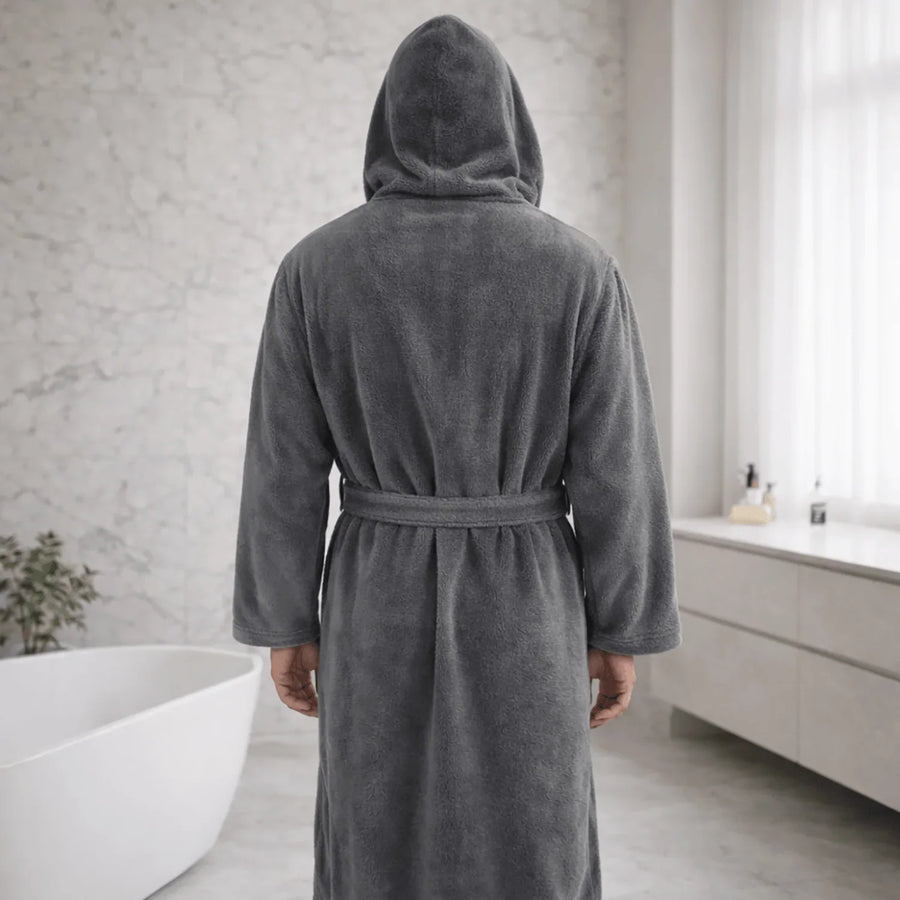 Men Hooded Bathrobe image 3