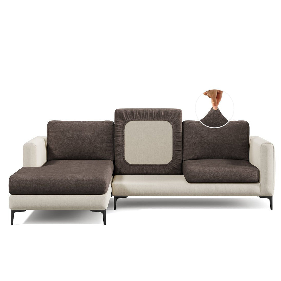 Thick Sofa Cushion Cover | Textured Weave, 4 Colours
