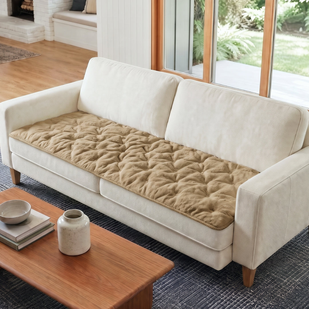 Quilted Chenille Sofa Seat Mat | Non-Slip, 2- or 3-Seater