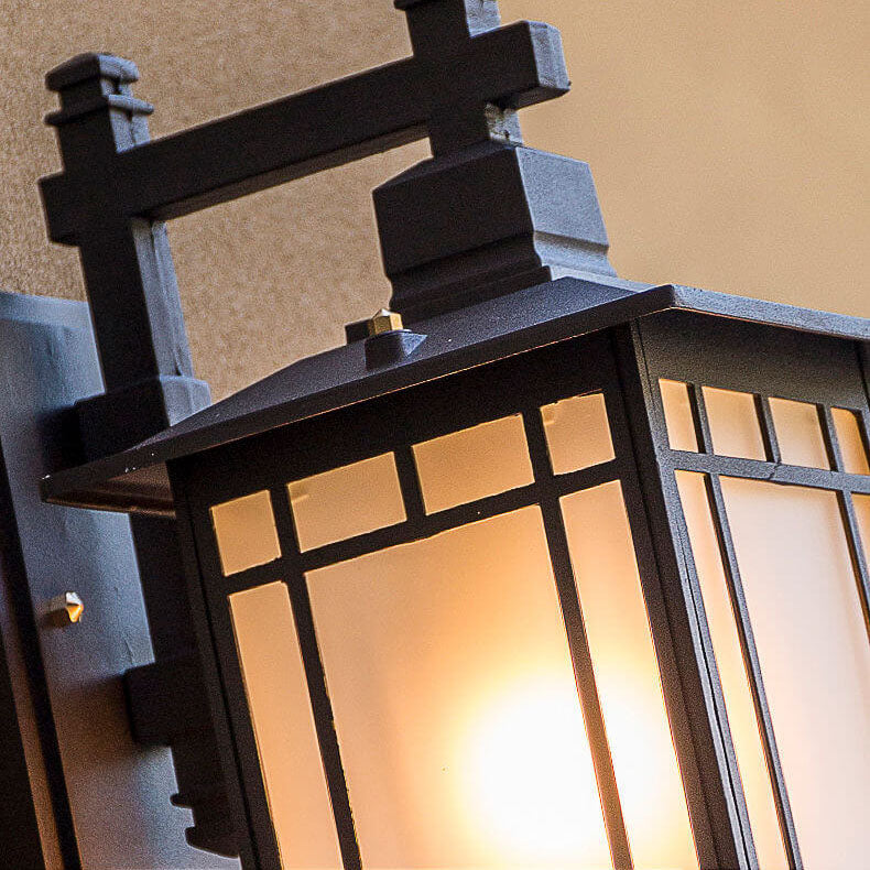 Modern Pavilion 1-Light LED Solar Wall Sconce Lamp