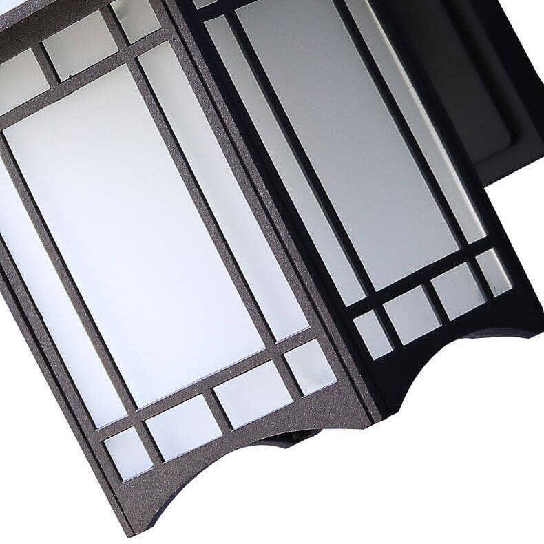 Modern Pavilion 1-Light LED Solar Wall Sconce Lamp