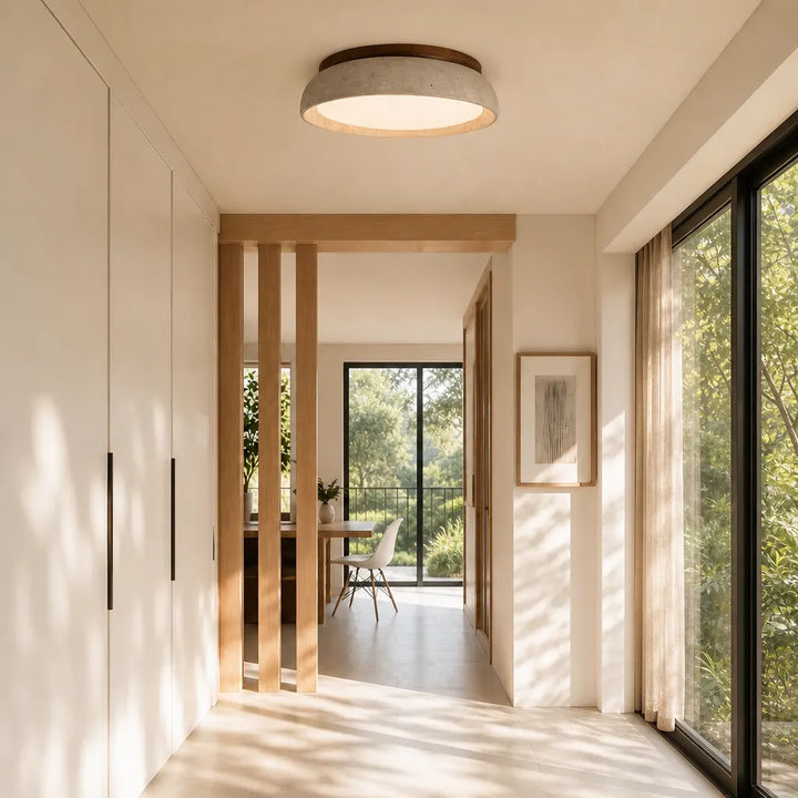 Modern Scandinavian Travertine Ceiling Light