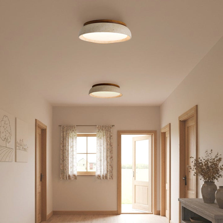 Modern Scandinavian Travertine Ceiling Light