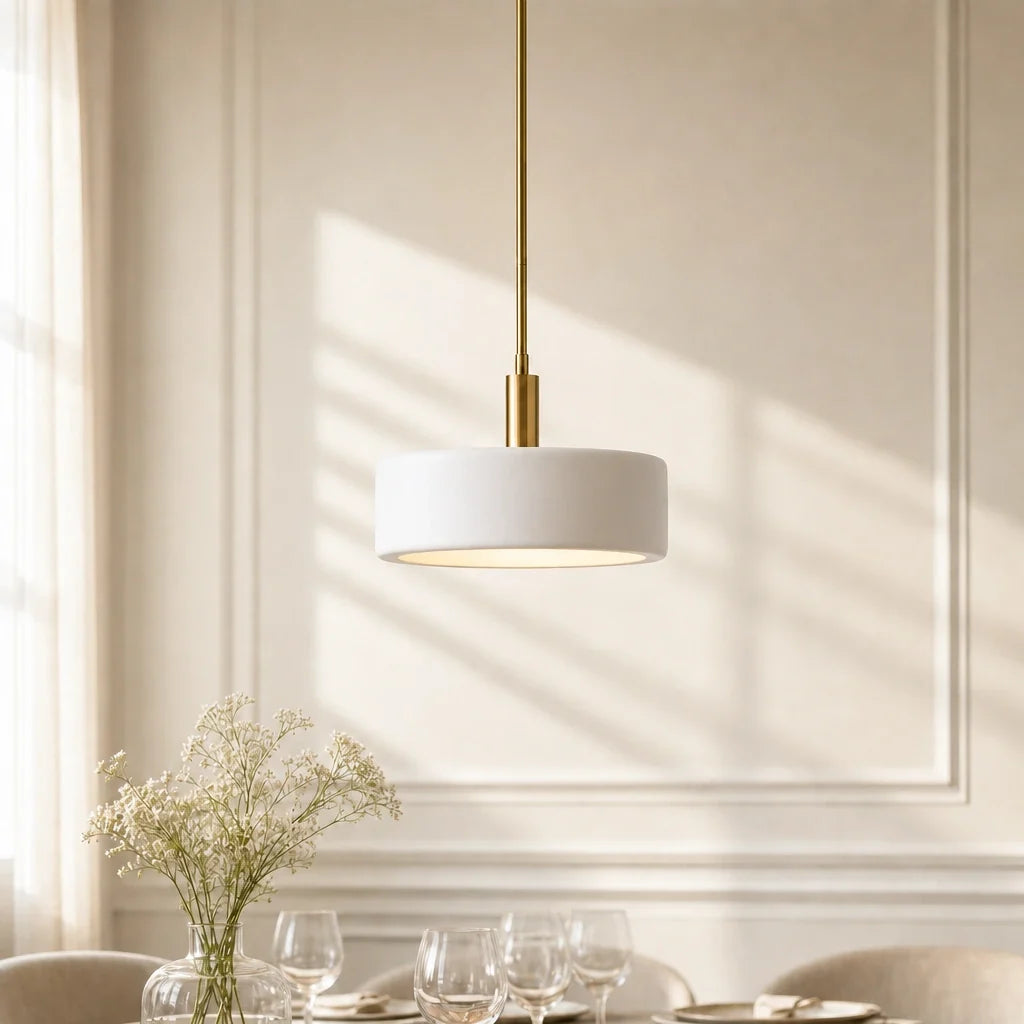 Modern White Porcelain Pendant Light