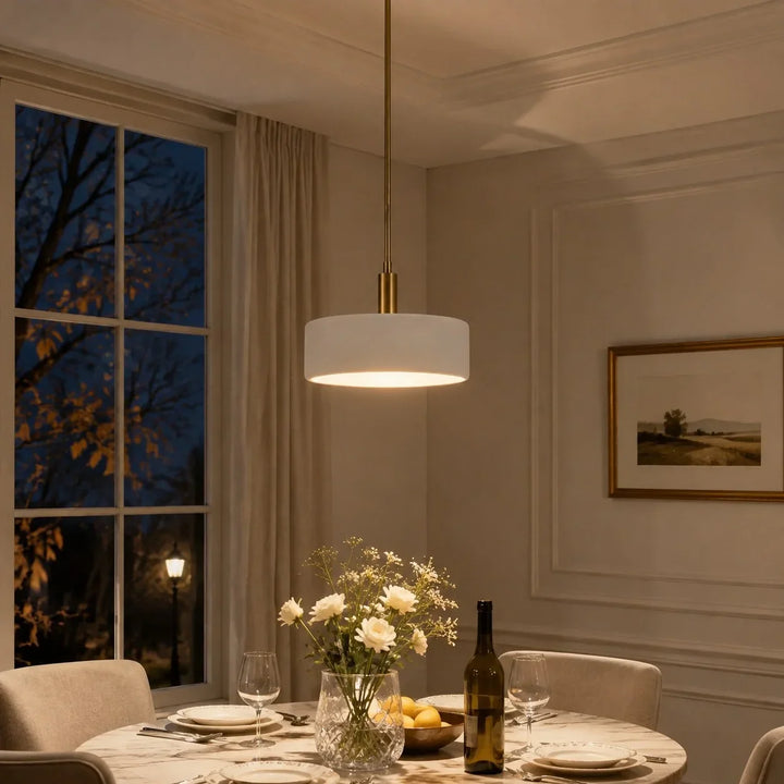 Modern White Porcelain Pendant Light
