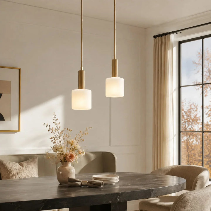 Modern White Porcelain Pendant Light