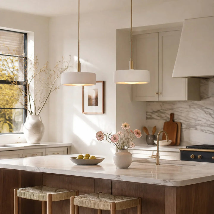 Modern White Porcelain Pendant Light