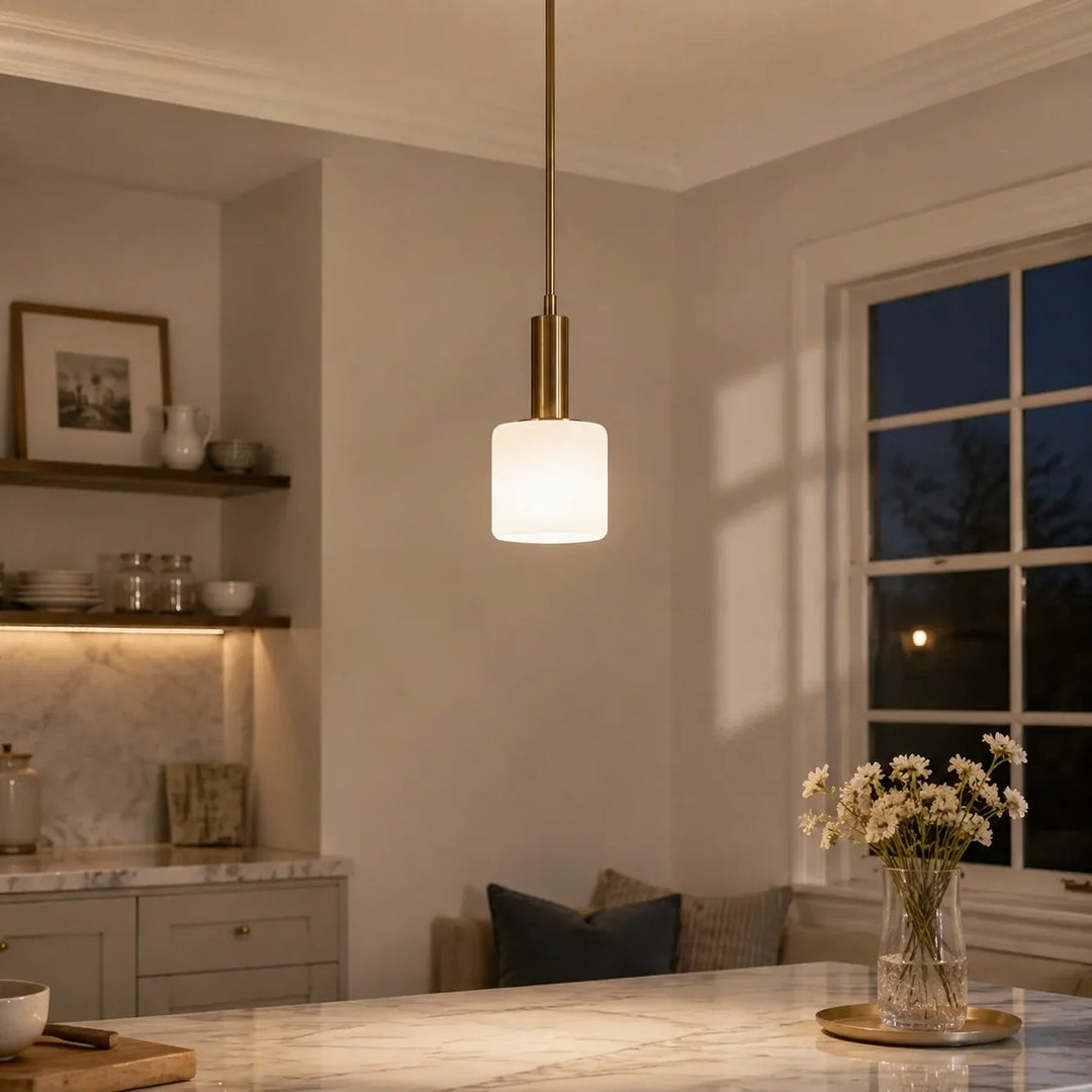 Modern White Porcelain Pendant Light