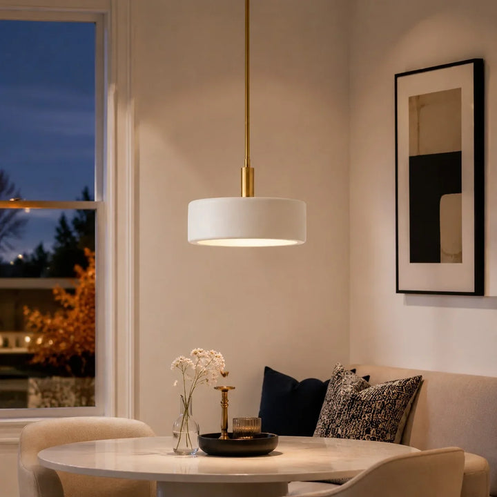 Modern White Porcelain Pendant Light