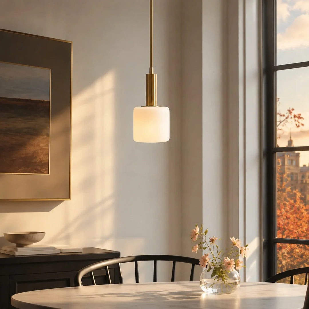 Modern White Porcelain Pendant Light