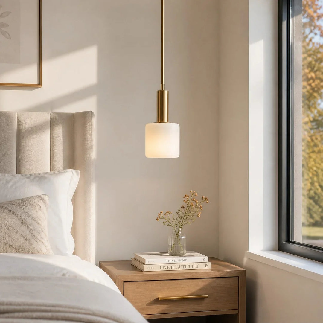 Modern White Porcelain Pendant Light