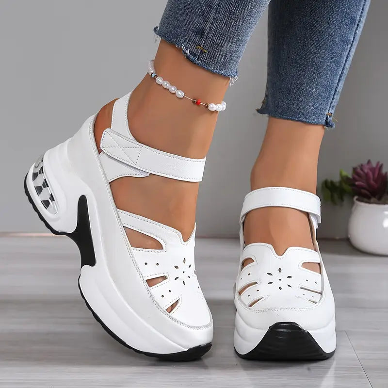 Women's Orthopaedic Chunky-Sole Cut-Out Comfort Shoes – image 1