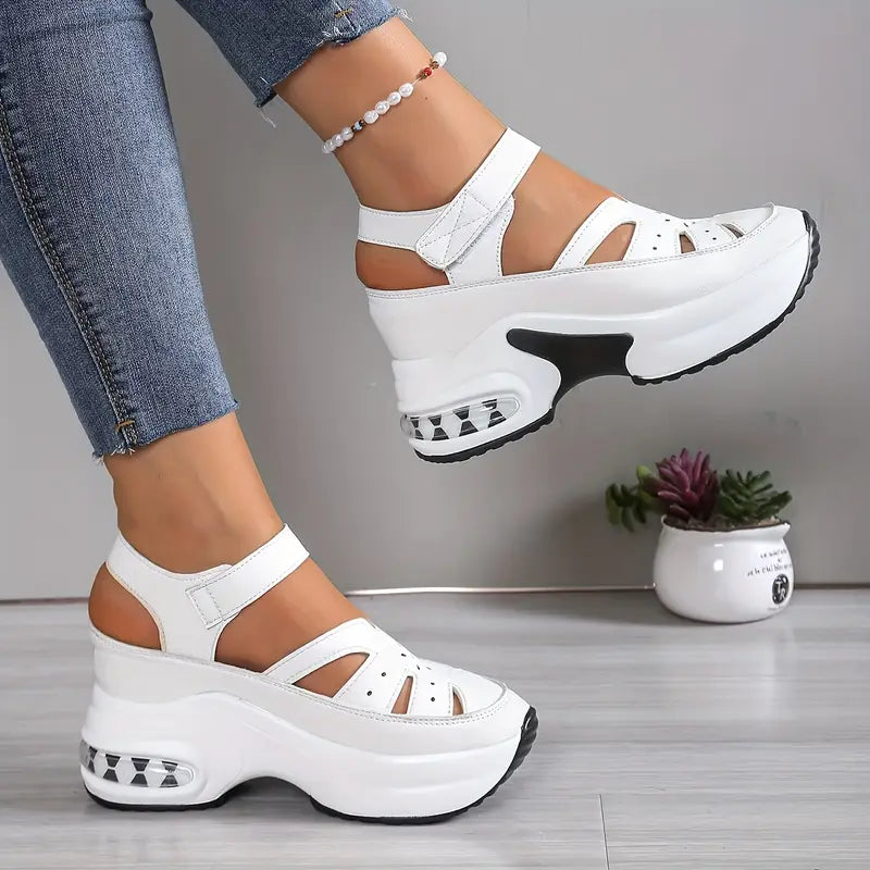 Women's Orthopaedic Chunky-Sole Closed-Toe Comfort Sandals – image 4