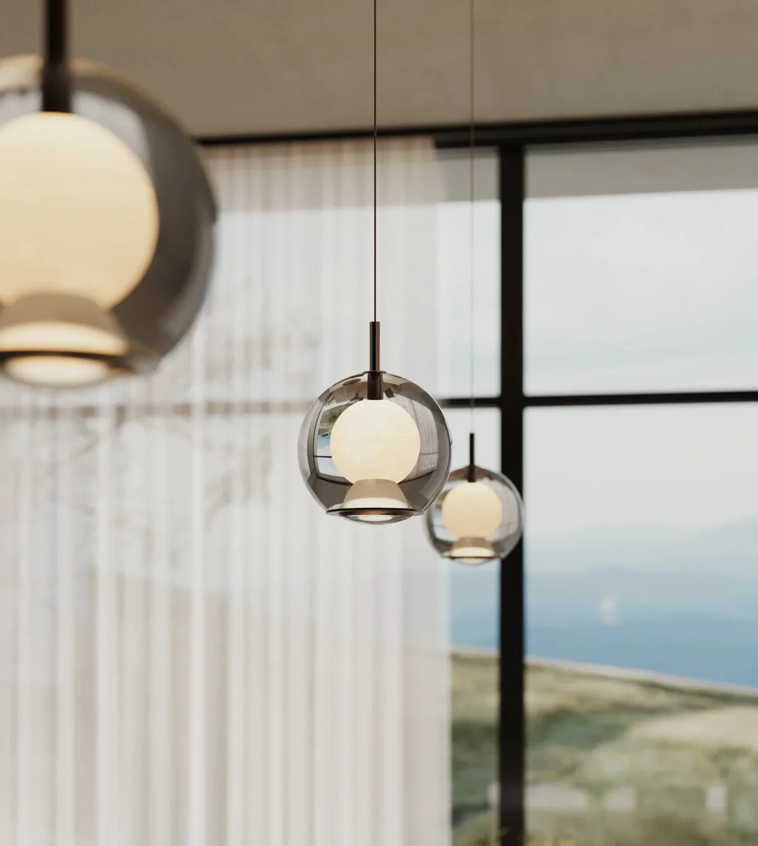 Noia Black Glass Pendant Light – image 5