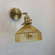 Nordic Brass Glass Dome Wall Sconce Lamp 1-Light