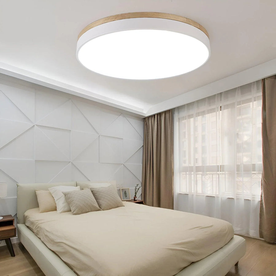 Nordic Round Flush Ceiling Light LED Light With Acrylic Diffuser, view 3