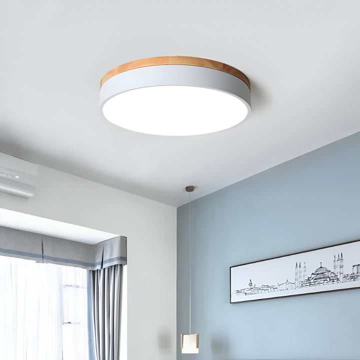 Nordic Round Flush Ceiling Light LED Light With Acrylic Diffuser, view 16