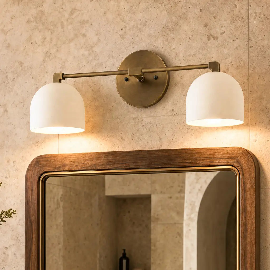 Nordic Metal Deep Ball Vanity Sconce