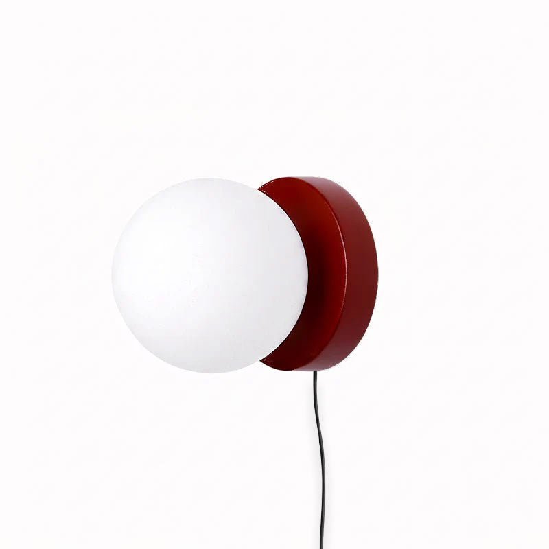 Mini Glass Globe Plug-In Wall Light | Six Colours