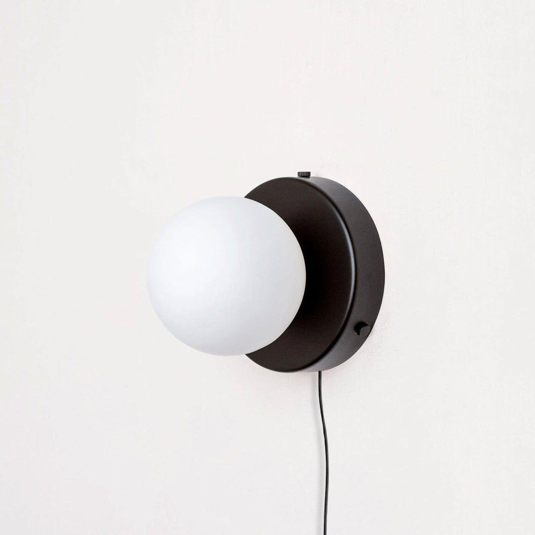 Mini Glass Globe Plug-In Wall Light | Six Colours
