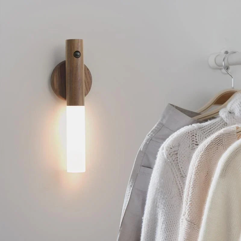Wooden Torch Motion Sensor Light