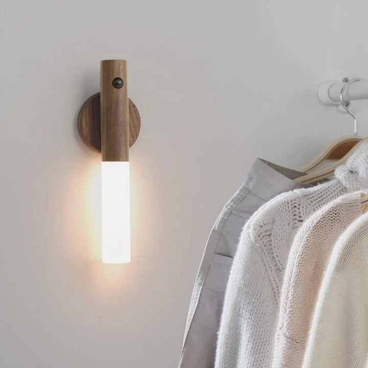 Wooden Torch Motion Sensor Light