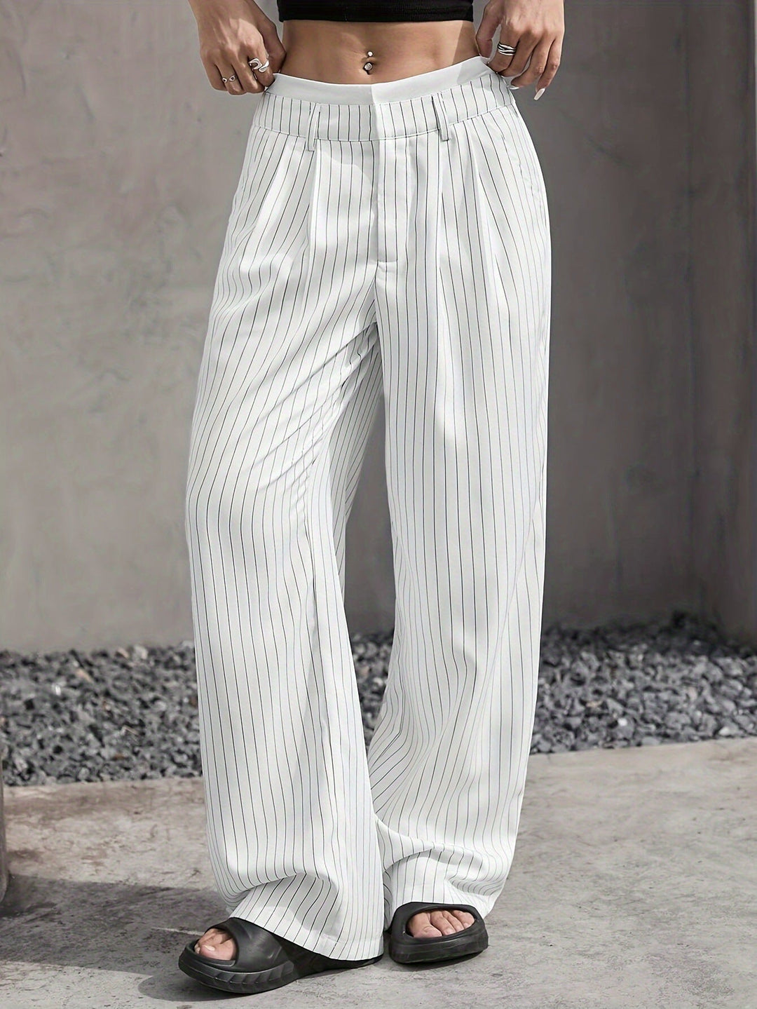 Women's Striped Everyday Trousers – image 5