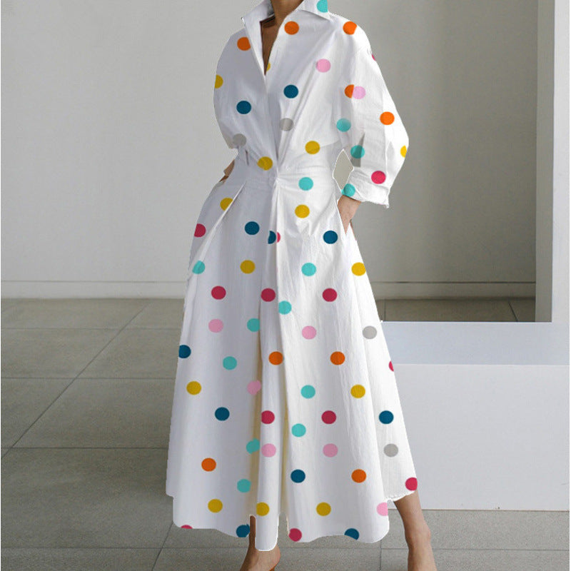 Women's Collared Wrap Maxi Summer Dress – image 9