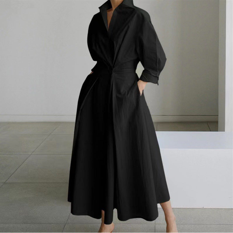 Women's Collared Wrap Maxi Summer Dress – image 2