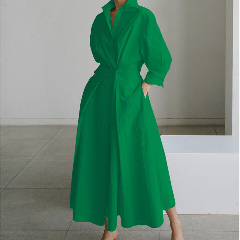 Women's Collared Wrap Maxi Summer Dress – image 4