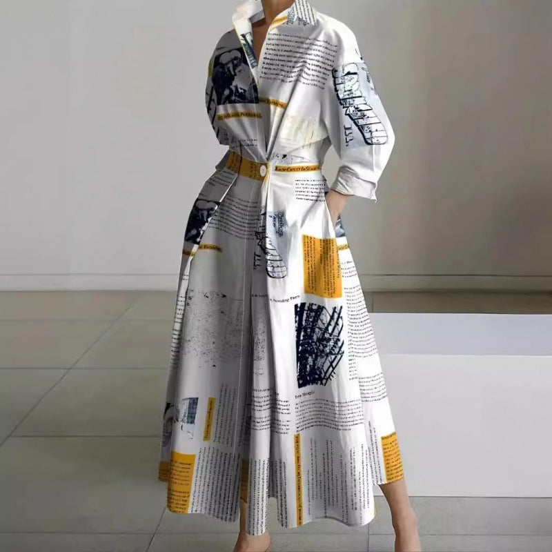 Women's Collared Wrap Maxi Summer Dress – image 7