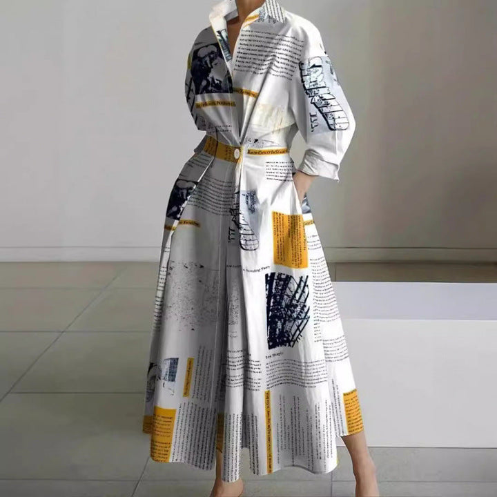 Women's Collared Wrap Maxi Summer Dress – image 7