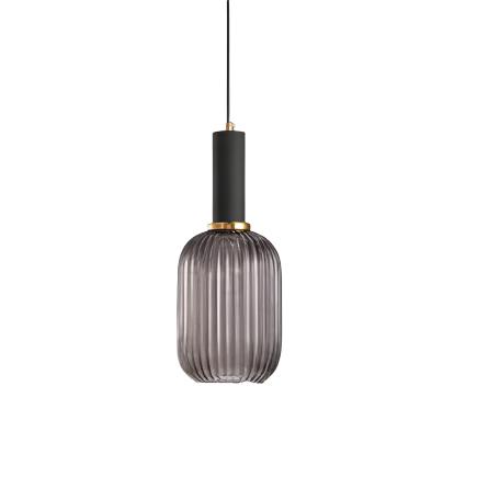 Ribbed Glass Pendant Light | Cylinder, Bottle or Drum Shade