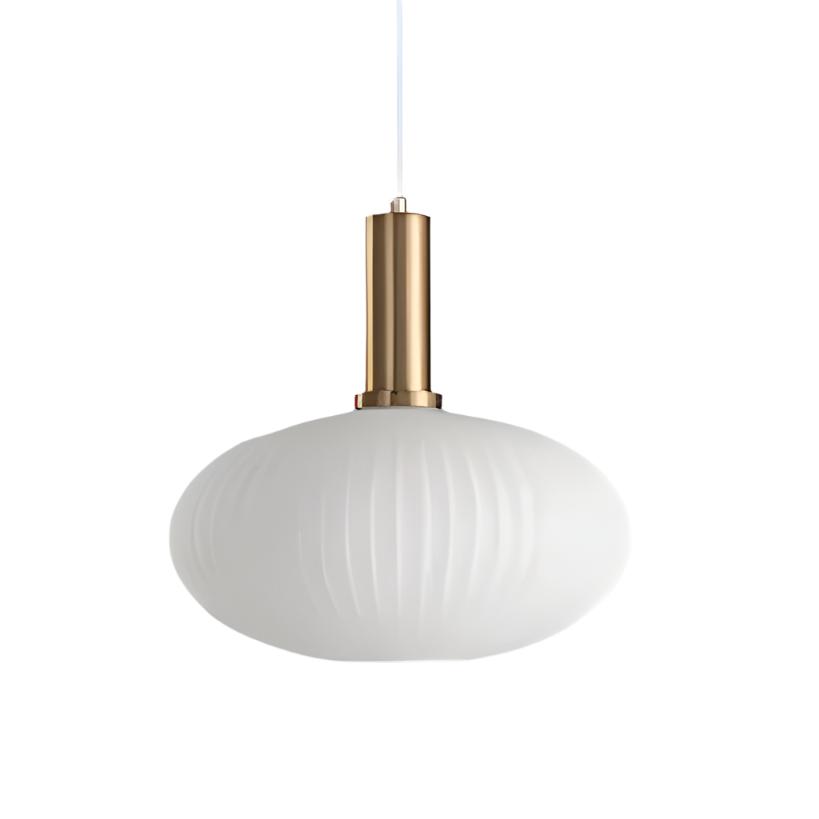 Ribbed Glass Pendant Light | Cylinder, Bottle or Drum Shade