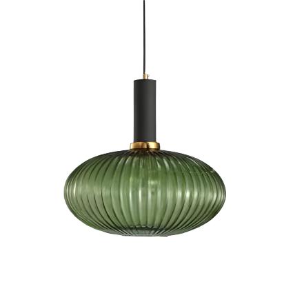 Ribbed Glass Pendant Light | Cylinder, Bottle or Drum Shade