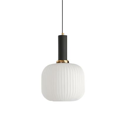 Ribbed Glass Pendant Light | Cylinder, Bottle or Drum Shade