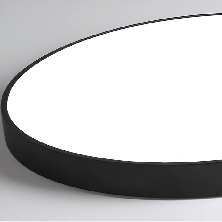 Low-Profile Round LED Ceiling Light With Minimal Frame