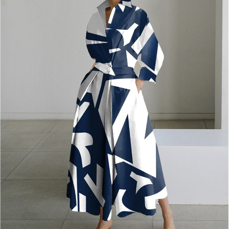 Women's Collared Wrap Maxi Summer Dress – image 11