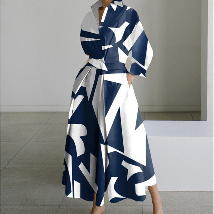 Women's Collared Wrap Maxi Summer Dress – image 11