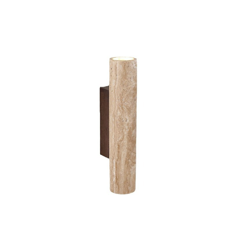 Japandi Travertine Wall Light LED Light With Up And Down Glow