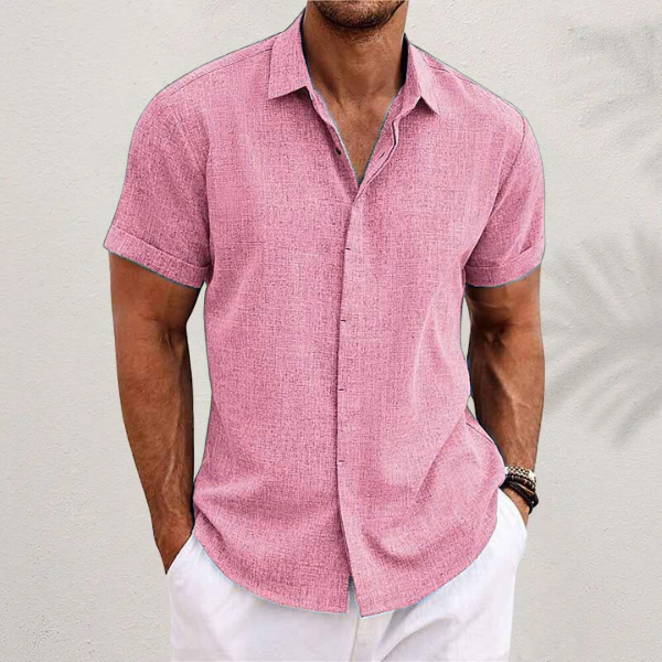 Men's Short-Sleeve Button-Through Summer Shirt – image 7